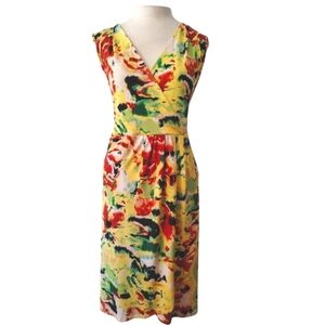 Lane Bryant Faux wrap Floral Summer Sleeveless dress Size 18 20